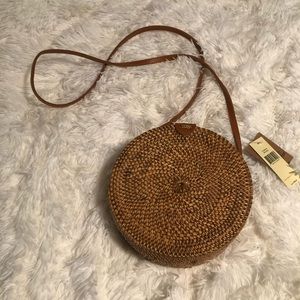 BNWT Rattan Crossbody Bag